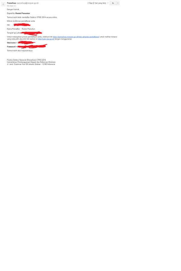 rtpatn's tweet photo. @ferrysadikin ini email yang saya terima http://t.co/rDNjOnyFqQ
