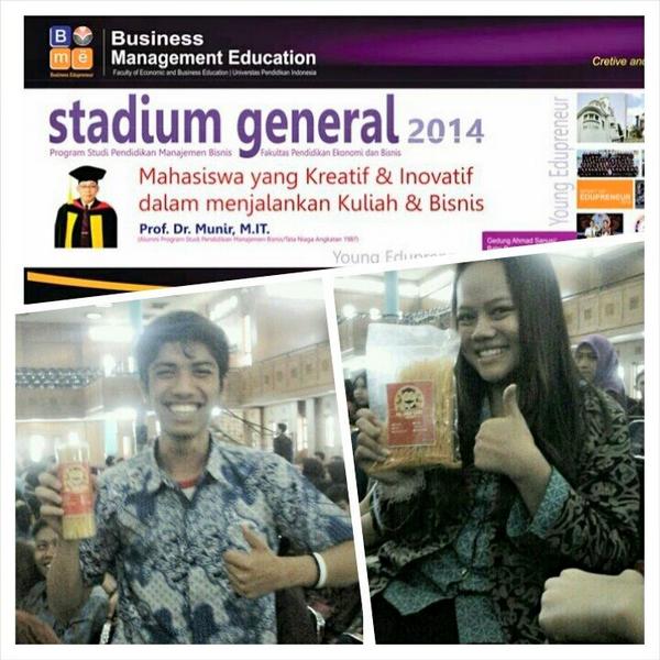 Bagi2 mrmielidi ke peserta stadium general mahasiswa pendidikan manajemen bisnis UPI, thanks @im2bstore hits bgt deh