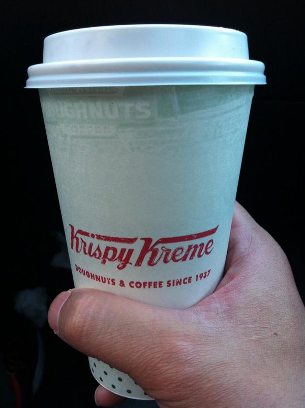 RussB3ballin's tweet image. is havin&apos; #coffee on &apos;tis cold #AustralianSpring day! much needed @krispykreme coffee!