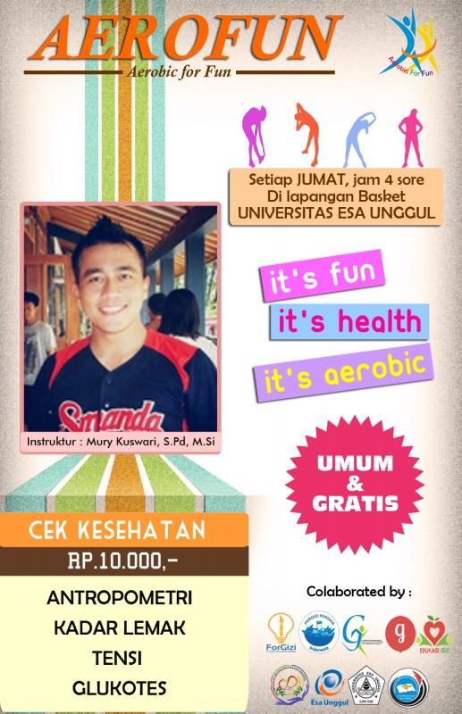 GiziKebugaran's tweet photo. Join #Aerofun ya sob! Ada pak @murykuswari! Pantau terus TL @NC_UEU untuk informasi lebih lanjut! #YukOlahraga http://t.co/04c11D2llA