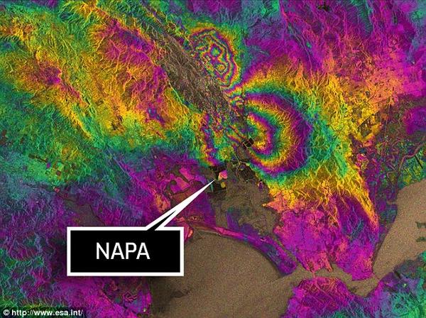 What the Napa Valley earthquake looked like from space: ow.ly/B4Vkc #winenews #napaearthquake