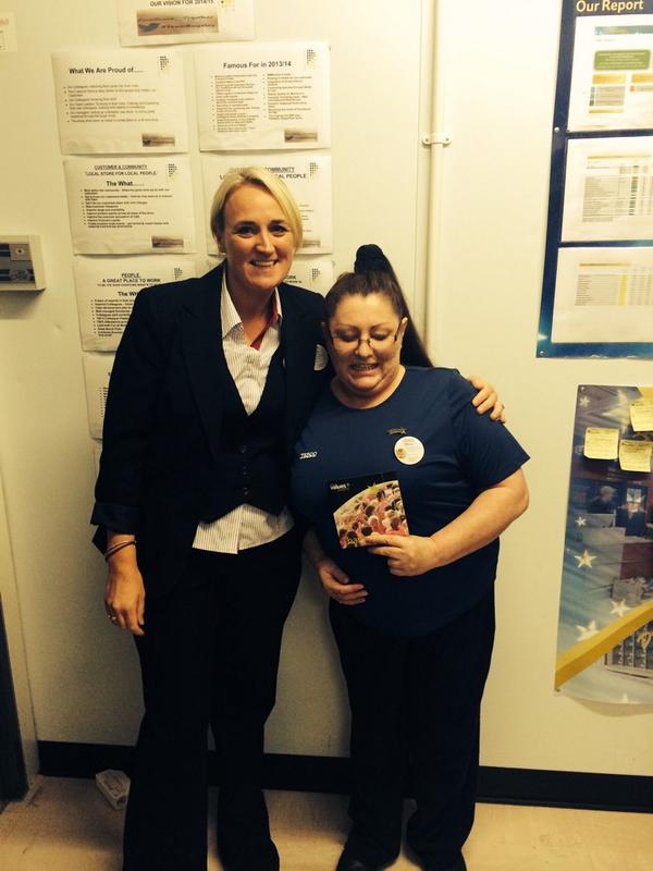 Smile and chat... Well done to our service super star Marie Murdoch <a href="/TescoRugeley/">Tesco Rugeley</a> <a href="/RuthieB_1973/">Ruth Brown</a>