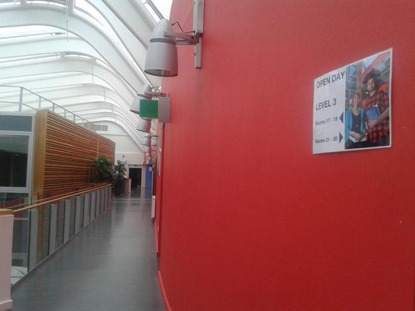 QMUniversity's tweet photo. The signs are up across QMU  #qmuopenday http://t.co/wma6TcwDPX