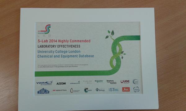 Charlie_Dunnill's tweet photo. Awesome time at the S-lab awards. Thanks to everyone who has been involved with #Quartzy at UCL. #effectivelabs http://t.co/iOCSA9CYIU