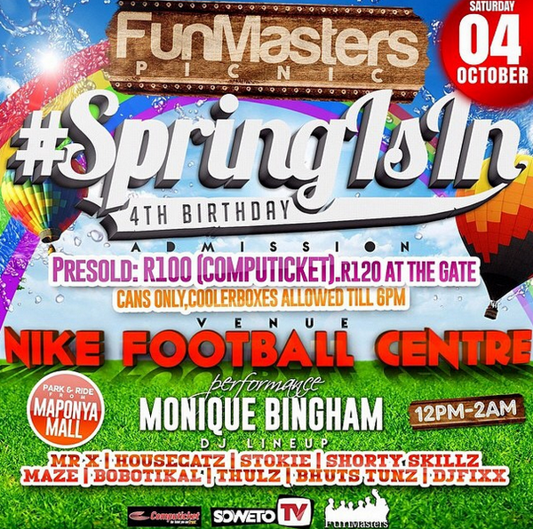 SowetoEntMag's tweet image. FunMasters picnic... That's when you know #SpringIsIn. @Fun_Masters are at it again. ^____^