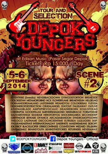 Hey untuk kalian yang di #DEPOK bisa datang ke @Edisanmusic pasar segar depok besok !! #SEVENTRIBETOUR2014