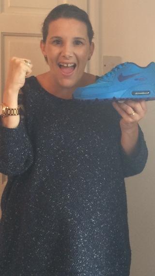SamBaileyREAL's tweet photo. Thank you so much @KickGameUK for my trainers!! Ready for the gym after baby in these beauties  xx http://t.co/PDZ69R68YT