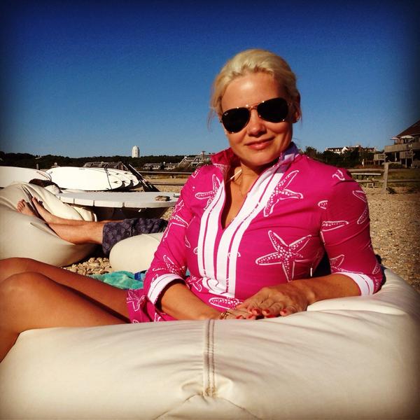 LGfabs's tweet photo. Bean bag chair chillin in my new Lauren gold starfish tunic #beach#beanbag#laurengold#preppy#summer#fashion http://t.co/uXZRDVKSBX