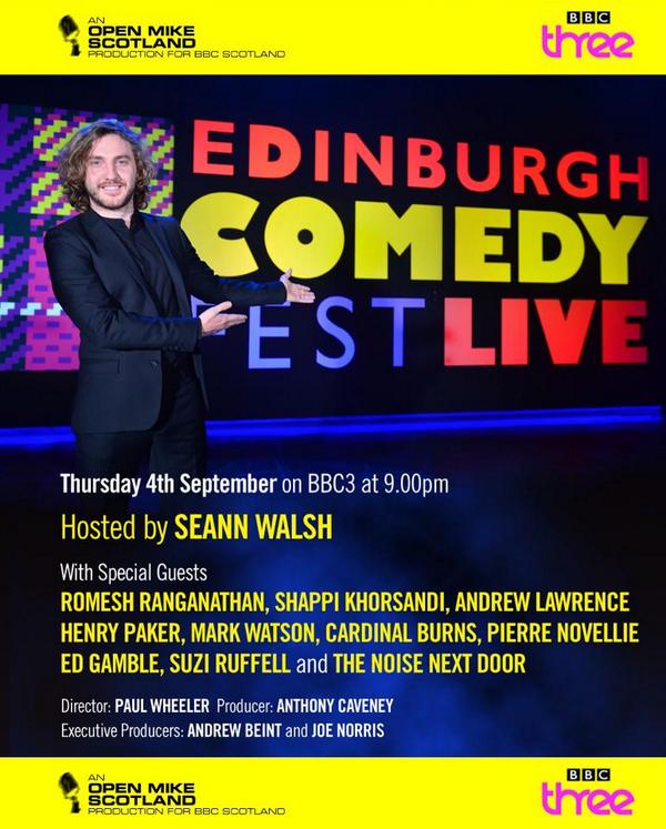 Tonight Komedia fave's <a href="/NoiseNextDoor/">The Noise Next Door</a> make their TV debut #bbc3 #improv #comedy