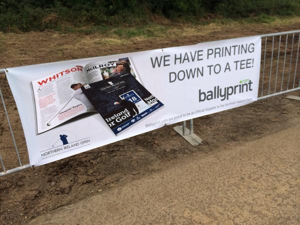 We were proud to be Sponsors of the NI Open this year! Looking forward to next year