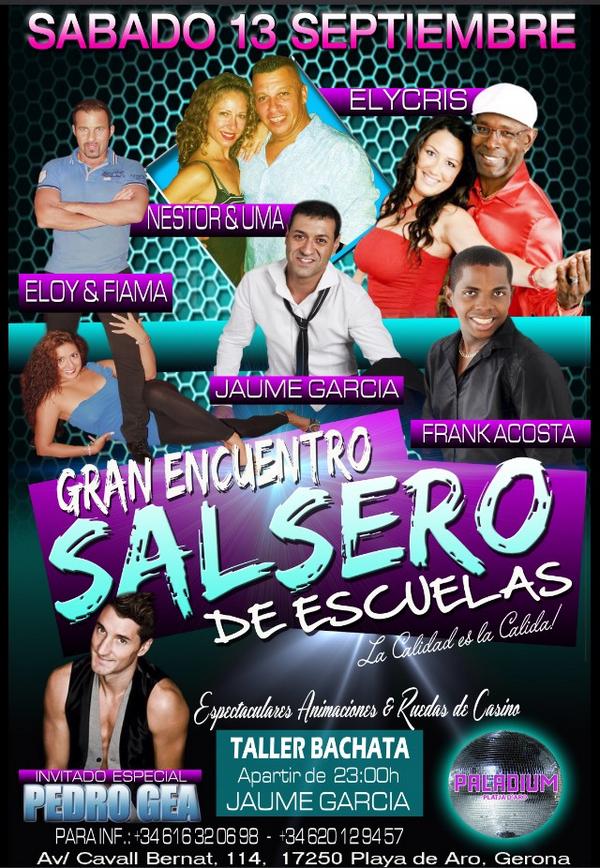 DiscoPaladium's tweet photo. Gran encuentro Salsero de Escuelas de salsa!! Día 13 de septiembre! Los mejores profesores de salsa en PALADIUM! http://t.co/YHV02UmtX1