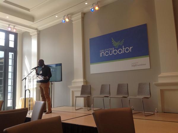 davidgorodetski's tweet photo. #Halcyonlaunch #WashingtonPost my Halcyon Incubator protege Olivier Kamanda with Ideal Impact http://t.co/ysxhA3ZQb8