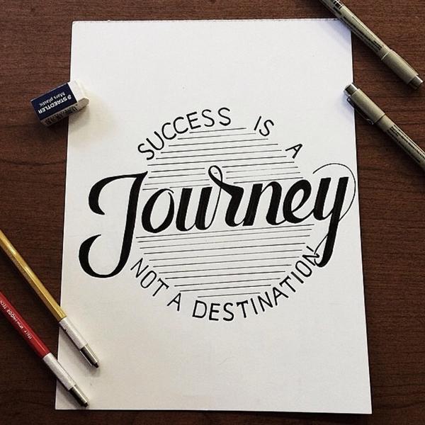 besttypography's tweet photo. Success is a journey not a destination! By: (fredrodriguez_) - Instagram http://t.co/BvWD1yFVO8