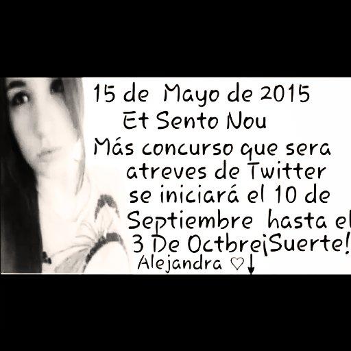 SaraAlenatica's tweet photo. Concurso!!!!! @AleMusicOficial http://t.co/DeVFVPO5Vn