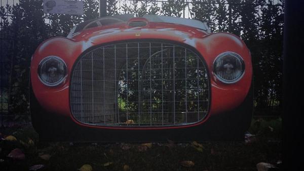 In Maranello even the dog houses are inspired by sports cars..