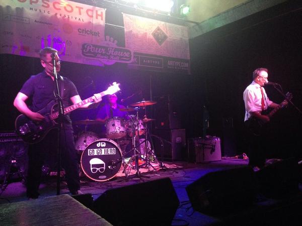 ThePourHouse's tweet photo. Go Go Hero kicking off #hopscotch14 proper! Skip work, come get day drunk &amp; rock the fuck out! http://t.co/811c1kvCrR