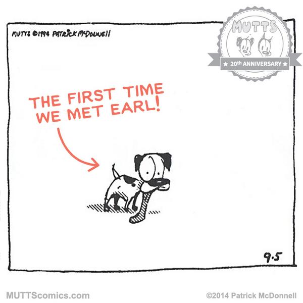 MUTTScomics's tweet photo. Tomorrow we celebrate #20yearsofMUTTS and the first time we met Earl. #tbt #MUTTScomics http://t.co/gUosQrRPjc