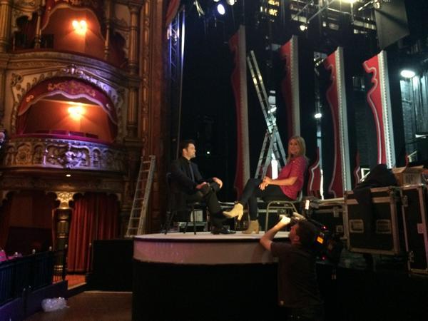 UTVMag's tweet photo. We get everywhere! #utvmag at @GrandOperaHouse with local singer @EamonnMcCrystal who's living the American dream! http://t.co/BQYWZjBmEk
