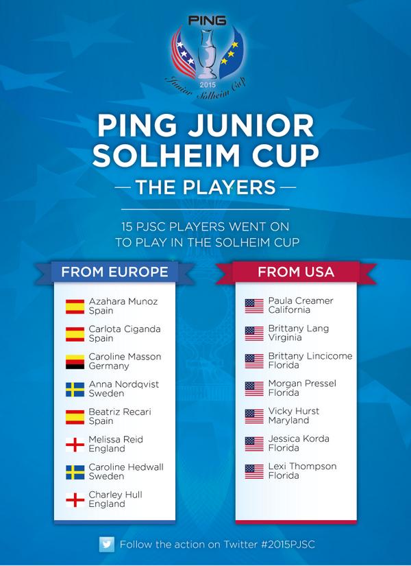 SolheimCupEuro's tweet photo. Captain #2015PJSC @AzaharaGOLF @carlotagolf @CaroMasson @ANordqvist @BeatrizRecari @melreidgolf Hedwall @HullCharley http://t.co/LeJkaAjLOp