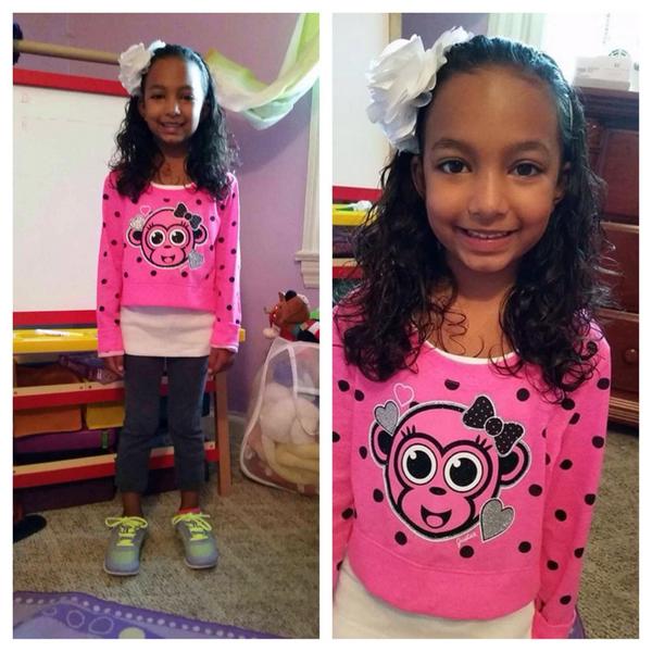 FOX29philly's tweet photo. RT @Sandrothebarber @FOX29philly My goddaughters Rachel first day in kindergarten #fox29backtoschool http://t.co/2I0zXqvmSL