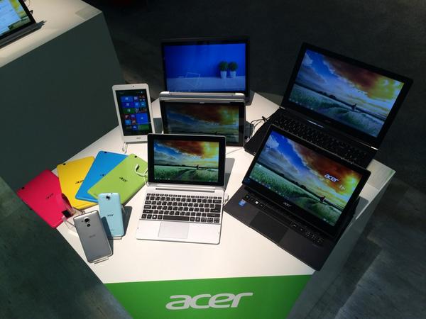 Acer's tweet photo. We're glad to present you the new lineup of products launched at @IFA_Berlin! #acerconnected #IFA2014 http://t.co/oZcF8GNzGA