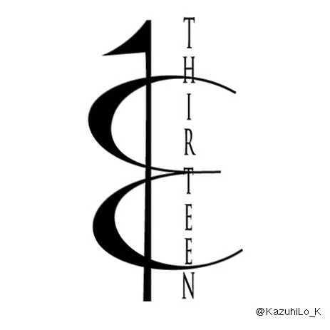 アメリカで巨大なカジノを運営している企業「Thirteen」の企業ロゴを描いてみた。モチーフはドルマーク。13は架空の企業だけど 