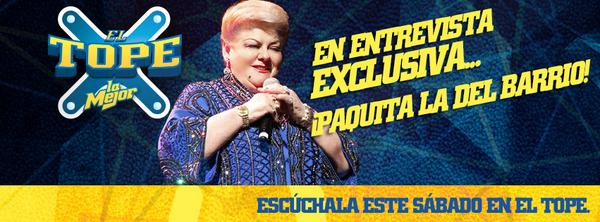 Este fin de semana te presentamos la entrevista exclusiva con Paquita La Del Barrio! Aquí nomás! <a href="/LaMejor/">LaMejor</a>