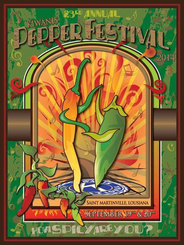 StMartinville's tweet photo. Getting geared up for the Kiwanis Pepper Festival in just 2 weeks and 1 day!  Y'all come! http://t.co/H5JPvgng0w