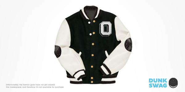 Oreo's tweet photo. A fashion must-have. Just make sure no one can jack it. #DunkSwag http://t.co/i7WpHFZkUa