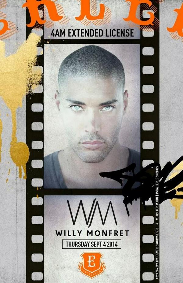 JVegas32's tweet photo. TIFF BEGINS 2NITE WITH SPECIAL GUEST WILLY MONFRET @ EVERLEIGH. MSG YOUR $0ULJR $U$PECT FOR GLIST OR BOOTHS. http://t.co/5ooC4wOEaB
