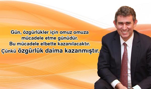 metinfeyzioglu's tweet photo. Gün,özgürlükler için omuz omuza mücadele etme günüdür. Bu mücadele kazanılacaktır. Çünkü "özgürlük"daima kazanmıştır. http://t.co/qQ1834xqQA