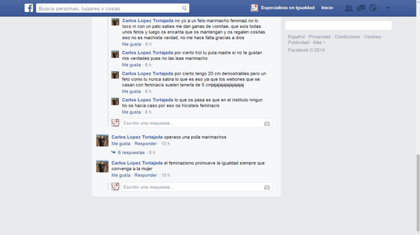 MartiolaM's tweet photo. Nivelazo dialéctico "@generoenaccion: Típicos argumentos de mis #trollmachistas en Facebook. http://t.co/smBfl9ozY0"