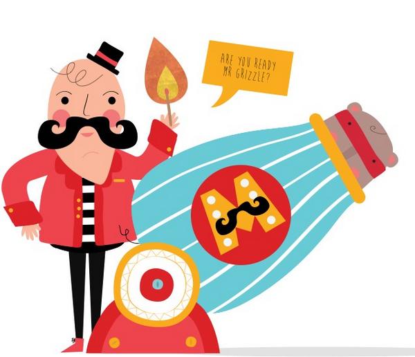 hellohappycloud's tweet image. Mr Grizzle is ready to launch and so is #TheGreatMajesco at this year&apos;s #AutumnFair2014! Check out @RobFredBath