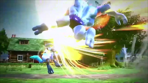 PokkenOfficial's tweet photo. Pokkén will include Pokémon not fully evolved and Elemental types may come into play. #PokkenTournament #Pokken http://t.co/dNG90vEmPw