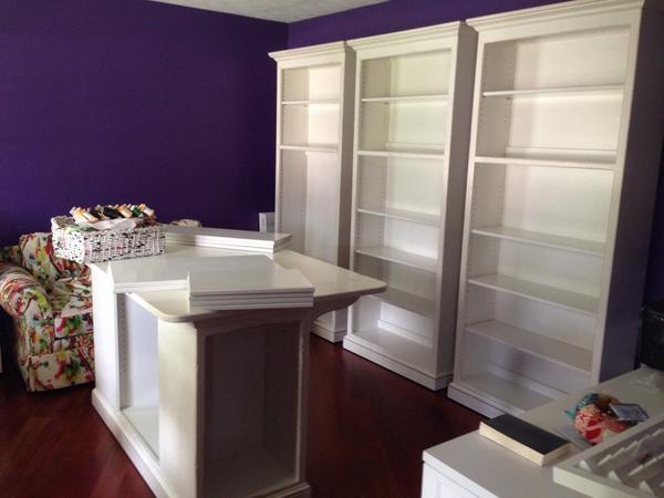 FeatherandC's tweet photo. Putting together a new studio with much less workspace! Slowly we go. http://t.co/SxpV7sODdG