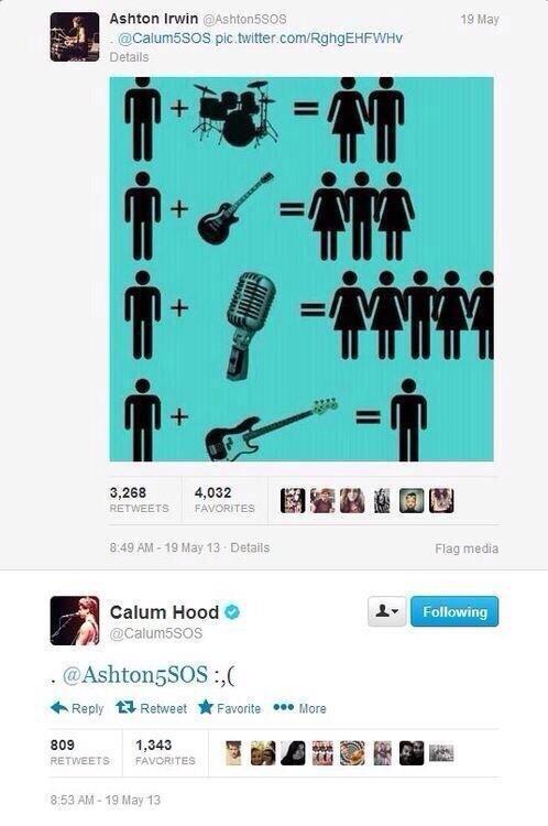 cillmography's tweet photo. remember when Ashton tweeted Calum this 😂 #5SOSBLACKBOARD - Lou http://t.co/YJsTEjLsM1