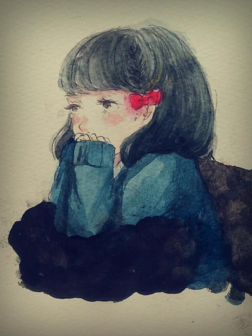 絵の具も小学生の時のだからだめになってるっぽいわぁ。もう寝なきゃ0(:3 )〜 _('、3」 ∠ )_