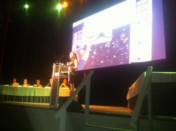 StuOp2014's tweet photo. @MarjoOomen marjolein oomen van doubledutchbras over waarmaken van haar ondernemersdroom  #stuop wie wint dit jaar? http://t.co/cCE3yIrAtV