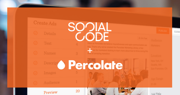 percolate's tweet photo. We've partnered with @socialcodeinc to offer the best end-to-end solution for social marketers http://t.co/8M942sP0RG http://t.co/TEhNa048Ey