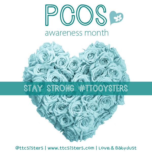 TTCSisters's tweet photo. September is #PCOSawareness month! Wishing our #ttccysters strength/hope #pcos #cysterhood #30daysofteal #infertility http://t.co/2eLGY5MEBl