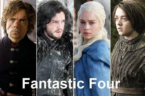 ThronesUpdates's tweet photo. Fantastic Four http://t.co/DcRCJihD7M