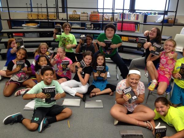 TJPaws's tweet image. 5th grade Impact can&apos;t get enough of their book and time with Mr. Leppert. #gccspride