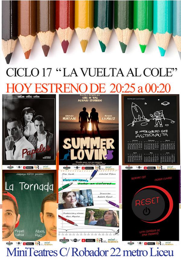 miniteatres's tweet photo. Hoy estrenamos ciclo. Jueves, viernes y sábado de 20:25 a 00:20. Solo 6 días en cartel. http://t.co/dx2hk7OoX8 http://t.co/wz8FkvLQEz
