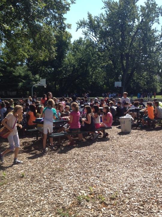 Welcome back to eating outdoors at Mt. Hebron!