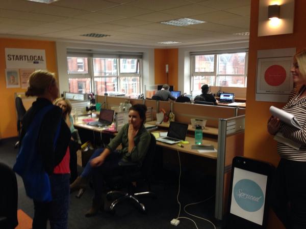 startlocalhq's tweet photo. A big thanks to @Claire0h from @SVB_Financial for meeting #Startups at our #incubator today @FCRMedia http://t.co/jRmImHIKob