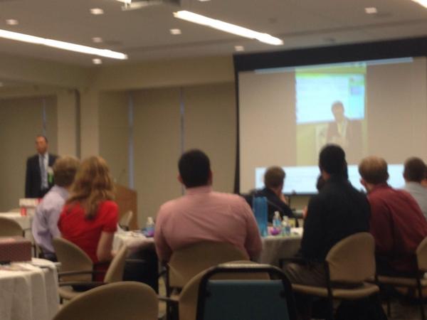 MDaware's tweet photo. pic of @Dr_CommonSense showing a pic he took of me pretending to tweet in front of the tweet board #acep13 #emconf http://t.co/0a8CufWE2V