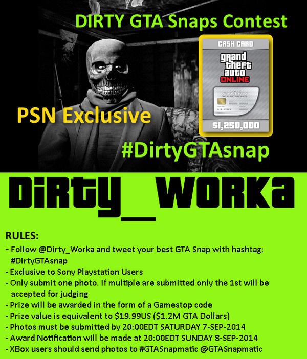 Dirty_Worka's tweet photo. GTA Photo Contest: #PSN exclusive. Win Great White Shark Card. Tweet best GTA snap to #DirtyGTAsnap http://t.co/zBu9SCIObU