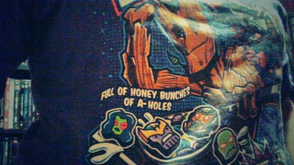 La_LionneTimide's tweet image. HOW did I not notice this on my #GrootLoops tee until now!? #GotG