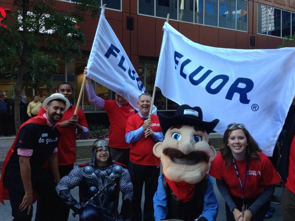fluorcanada's tweet photo. Time to help kick off this year's @UnitedWayCgy Campaign! #united4yyc #engchallenge http://t.co/8JHDTZUxc6
