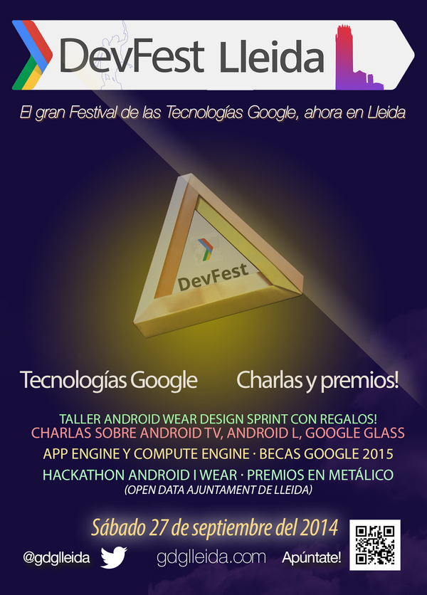 GDGCordobaESP's tweet photo. Parece que los compañeros del @GDGLleida ya tienen fecha y cartel! Echad un vistazo!! http://t.co/Iv8bY6EP7o http://t.co/gH8Y8bAOQV